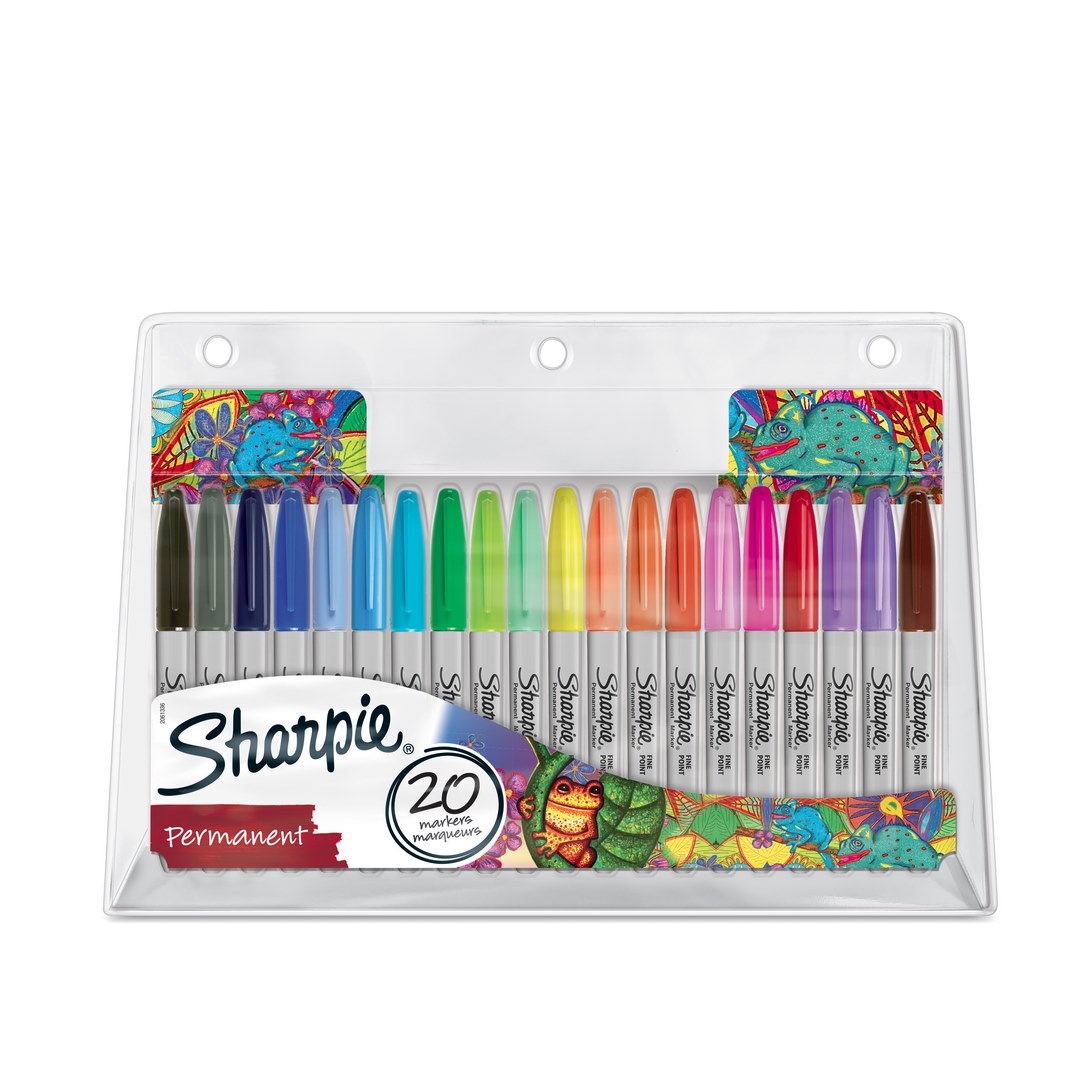 Zestaw markerów permanentnych Sharpie 20 sztuk
